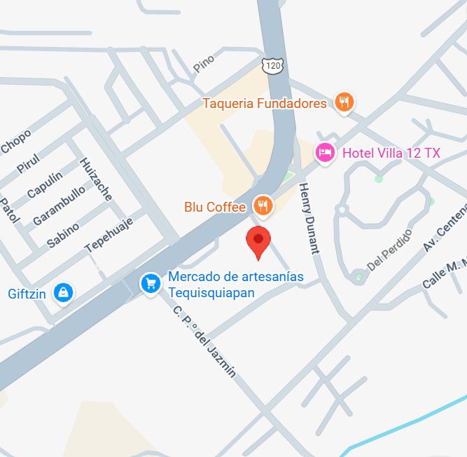 Mapa con la ubicación del punto de venta de Fresas Vilcar